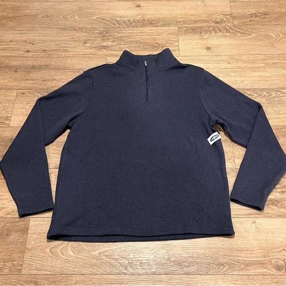 Old Navy Other - Old Navy Quarter Zip Pullover Sweater Sweatshirt Knit Blue Mens XXL NWT